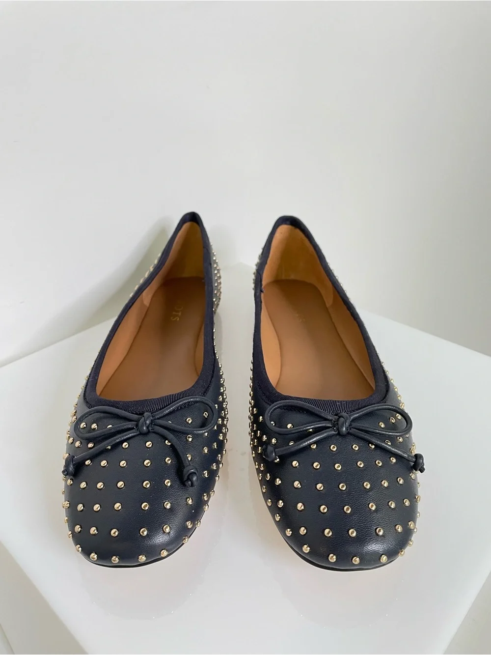 Talbots navy leather